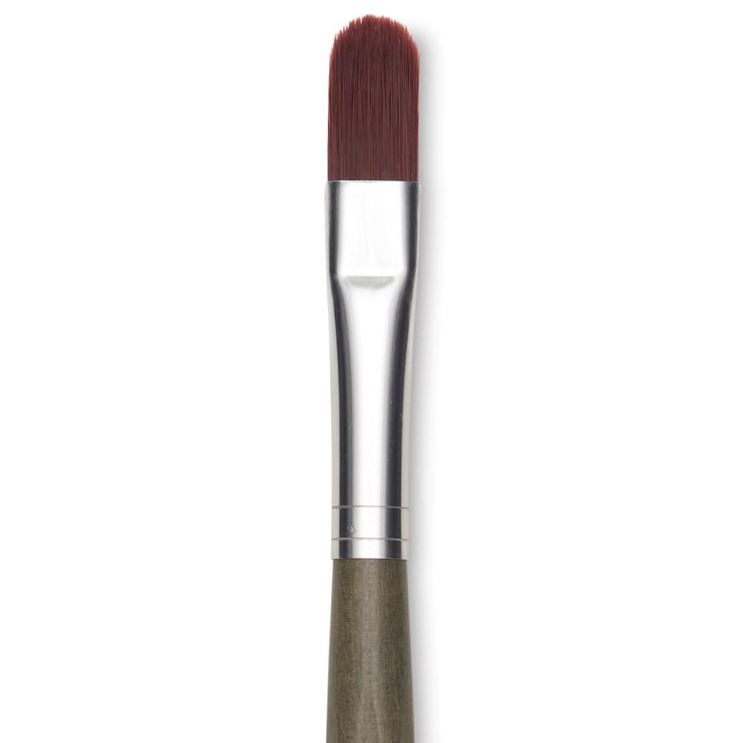 Open in modal - Da Vinci Forte Synthetic Brush - Filbert, Short Handle, Size 10, close-up