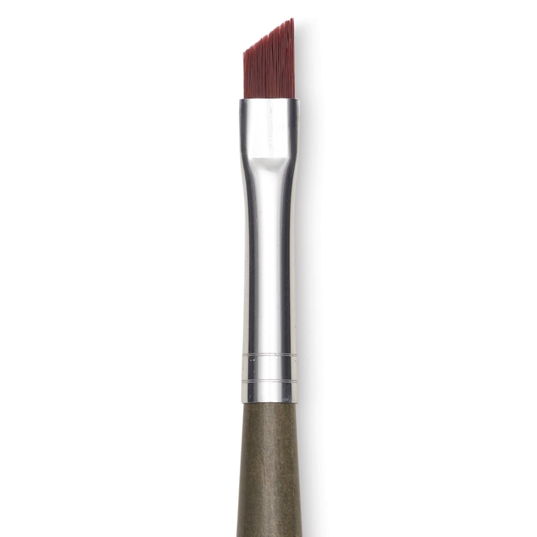 Open in modal - Da Vinci Forte Synthetic Brush - Slant, Short Handle, Size 8, close-up