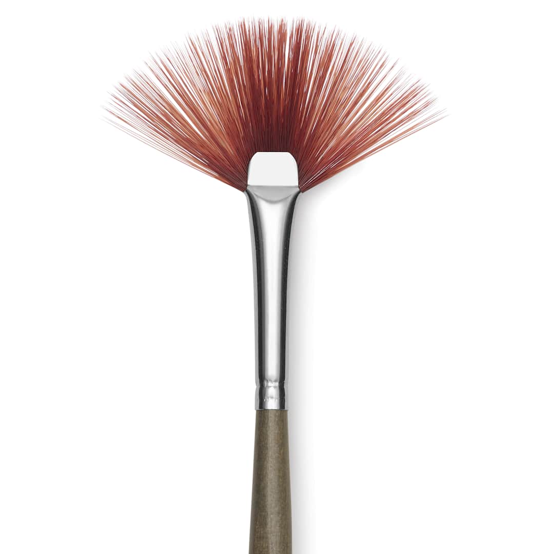 Open in modal - Da Vinci Forte Synthetic Brush - Fan, Short Handle, Size 1, close-up