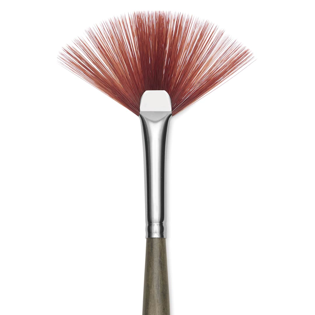 Open in modal - Da Vinci Forte Synthetic Brush - Fan, Short Handle, Size 3, close-up