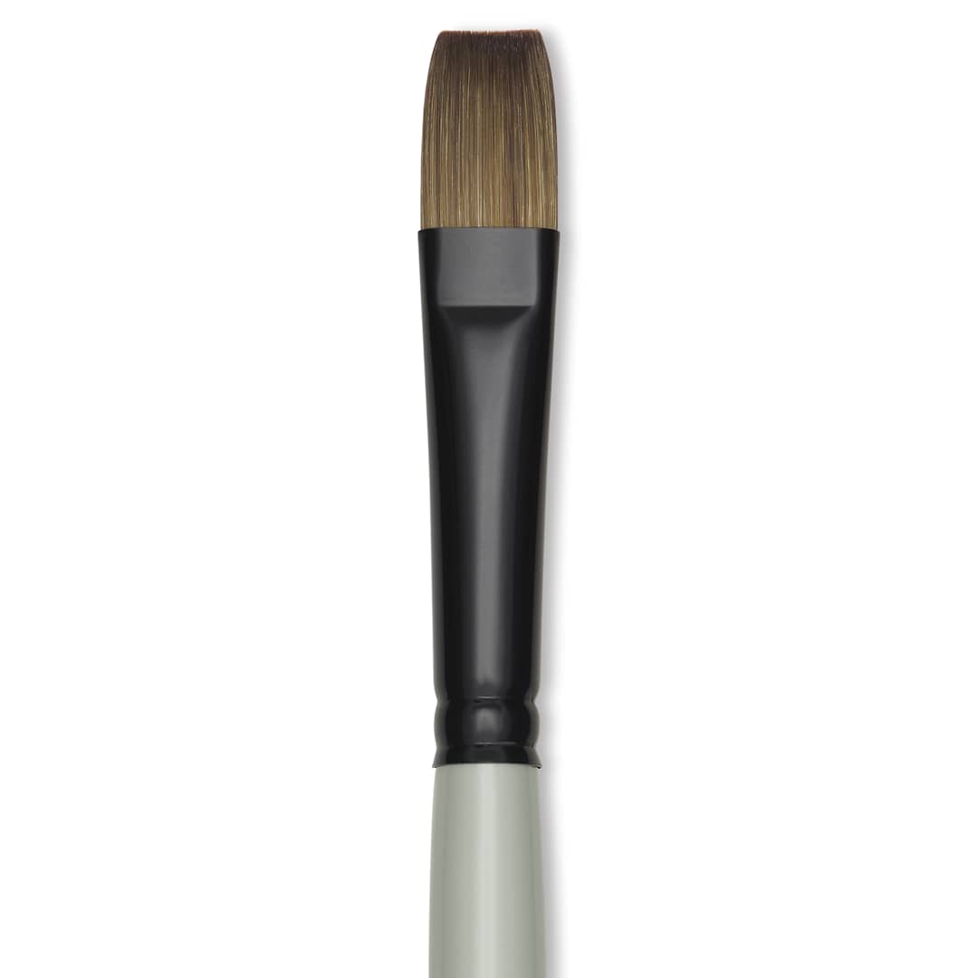 Open in modal - Silver Brush Black Pearl Synthetic Brush - Series 6402, Bright, Size 8, Long Handle, close-up