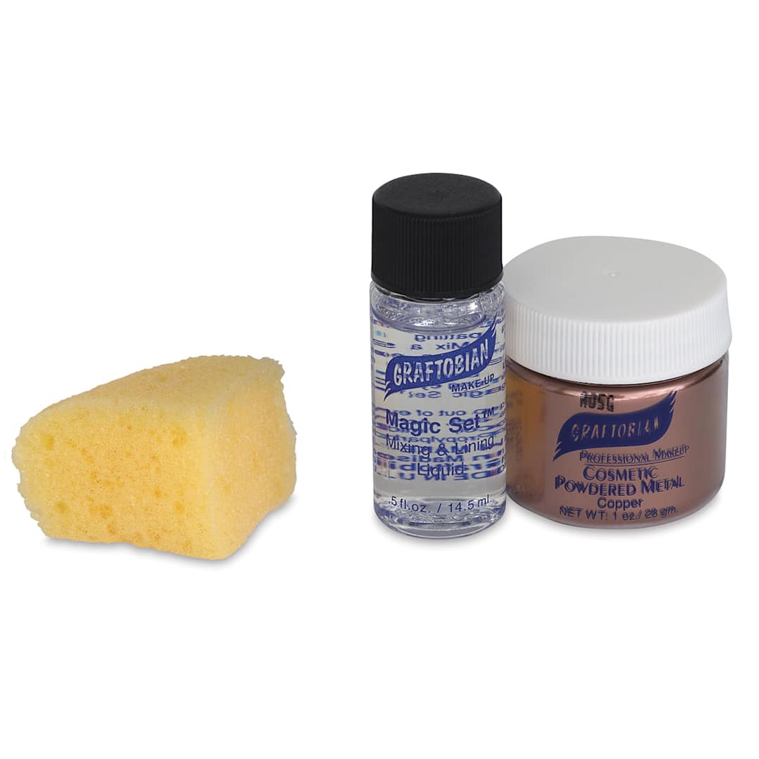 Open in modal - Cosmetic Powdered Metal Kits - Components of Copper Kit shown