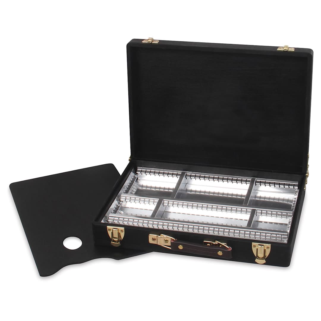 Open in modal - Blick by Jullian Paint Boxes - Single box open showing compartments and palette
