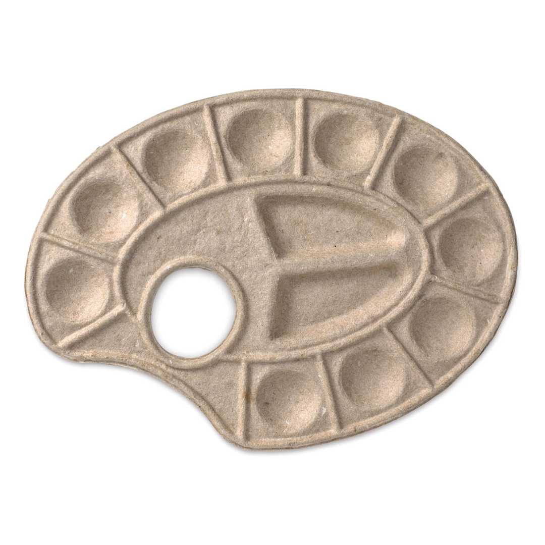 Open in modal - Toss Paint Plate Disposable Palette - Top view of single plate