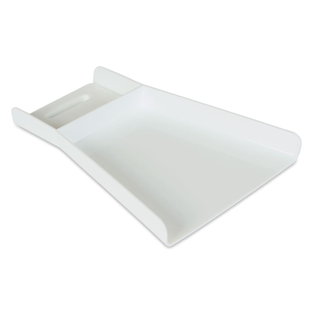 Open in modal - FolkArt Drizzle Flat Pan and Swipe Tools - Set of 2, pan and swiper combined laid out