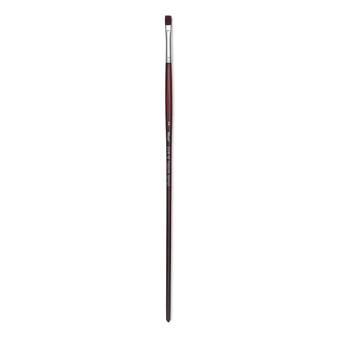 Open in modal - Utrecht Tuscan Synthetic Bright - Size 2, Long Handle