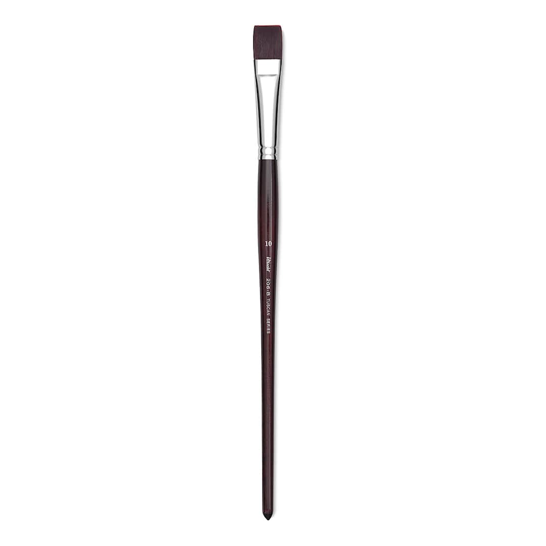 Open in modal - Utrecht Tuscan Synthetic Bright - Size 10, Long Handle