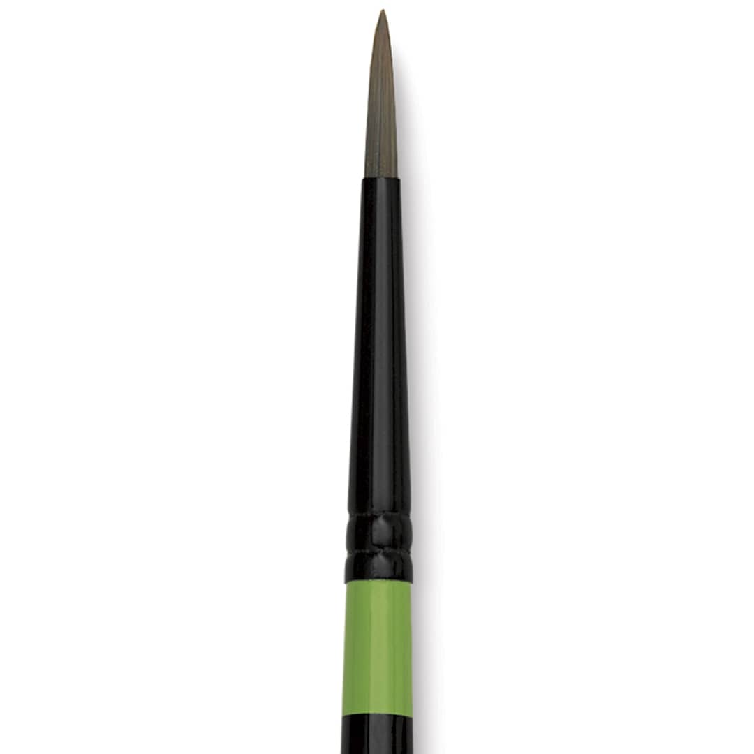 Open in modal - Utrecht Manglon Synthetic Brush-Round, Size 8, Long Handle close-up