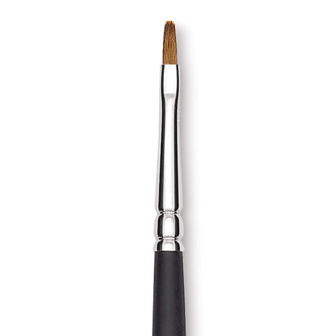 Open in modal - Blick Masterstroke Finest Red Sable Brush - Bright, Size 0, Long Handle close-up