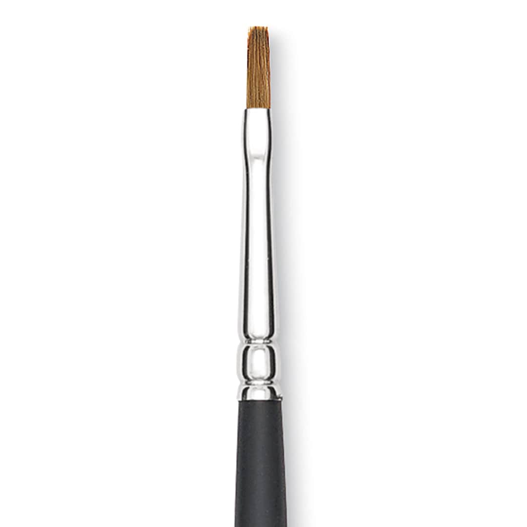 Open in modal - Blick Masterstroke Finest Red Sable Brush - Flat, Size 1, Long Handle close-up