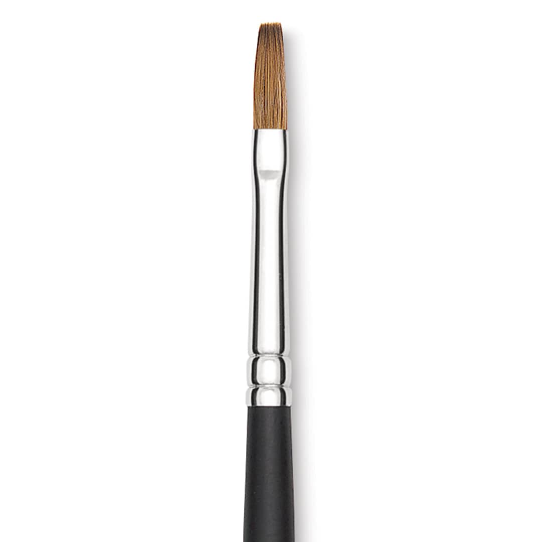 Open in modal - Blick Masterstroke Finest Red Sable Brush - Flat, Size 4, Long Handle close-up