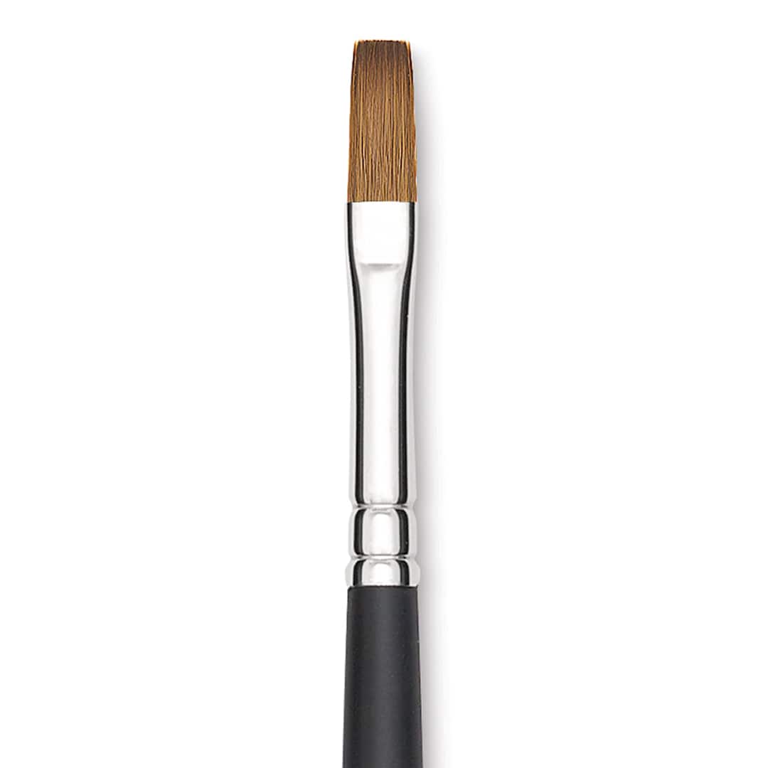 Open in modal - Blick Masterstroke Finest Red Sable Brush - Flat, Size 6, Long Handle close-up