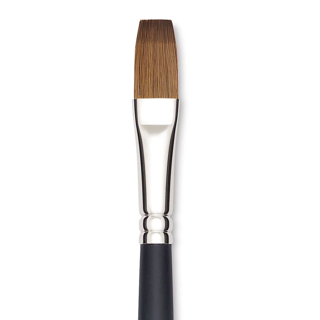 Open in modal - Blick Masterstroke Finest Red Sable Brush - Flat, Size 12, Long Handle close-up