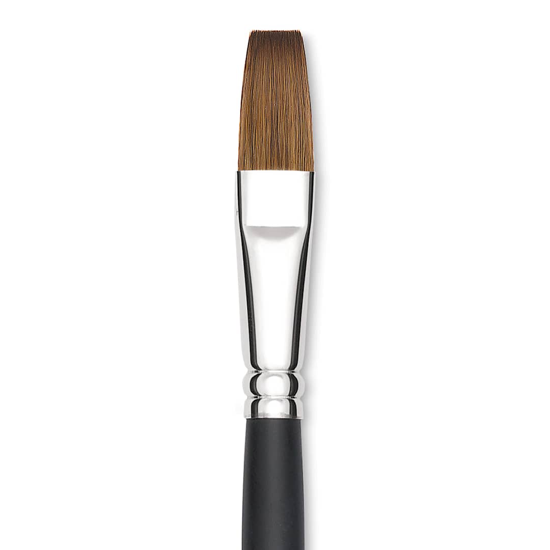 Open in modal - Blick Masterstroke Finest Red Sable Brush - Flat, Size 16, Long Handle close-up