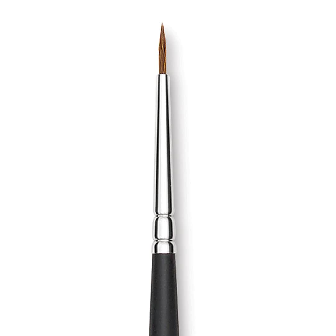Open in modal - Blick Masterstroke Finest Red Sable Brush - Round, Size 1, Long Handle close-up