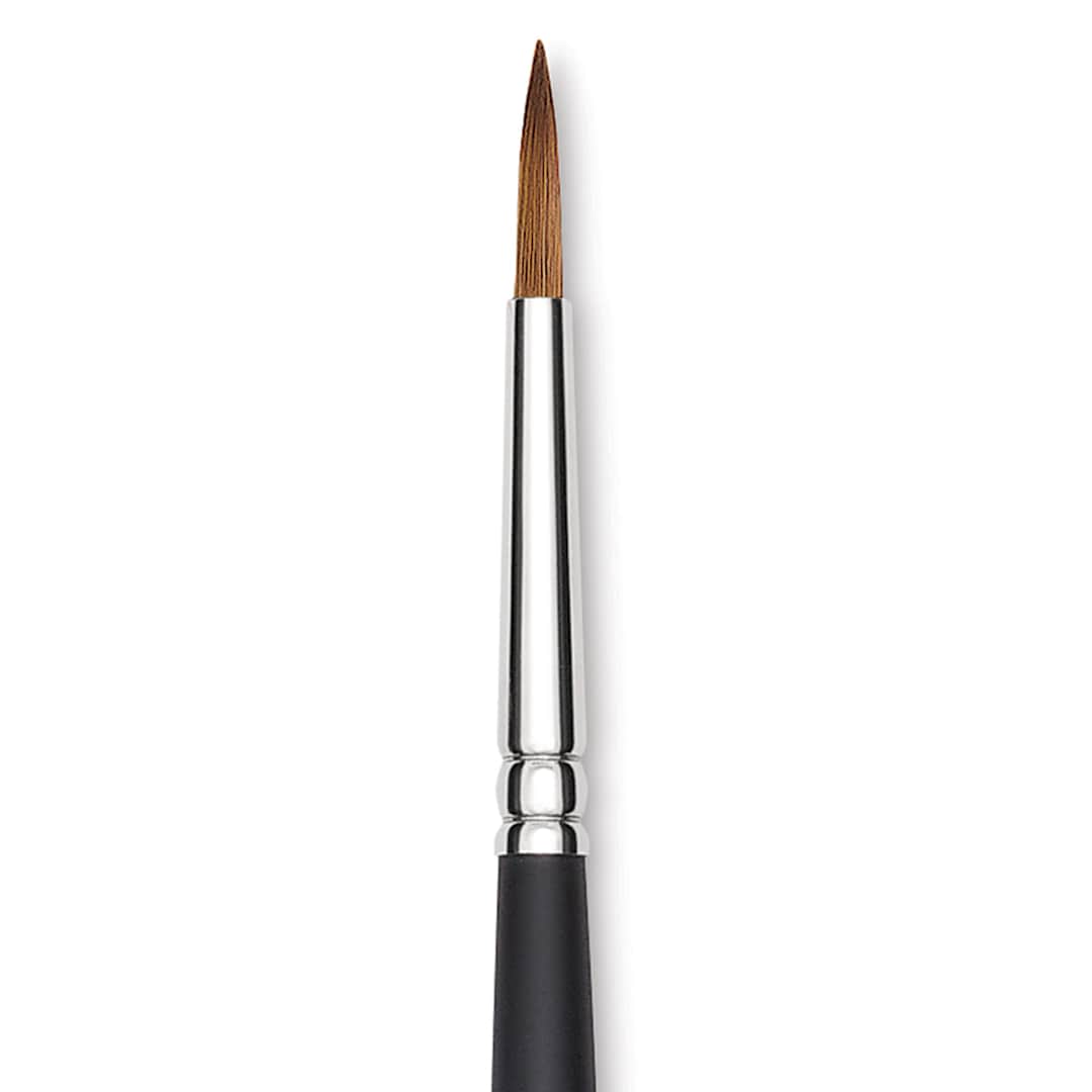 Open in modal - Blick Masterstroke Finest Red Sable Brush - Round, Size 10, Long Handle close-up