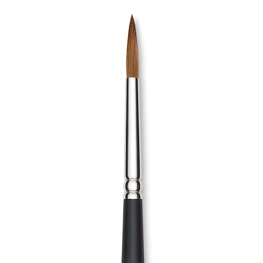 Open in modal - Blick Masterstroke Finest Red Sable Brush - Round, Size 12, Long Handle close-up