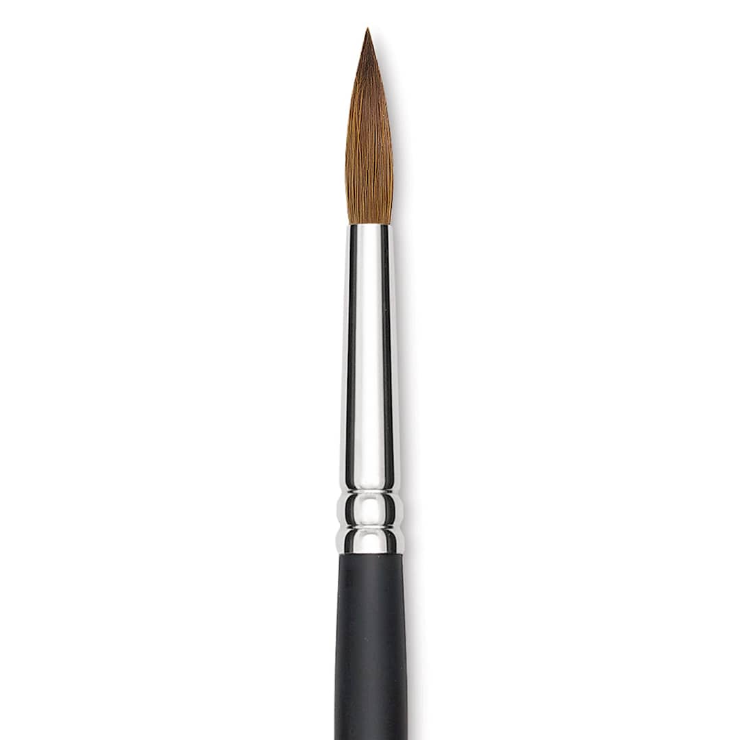 Open in modal - Blick Masterstroke Finest Red Sable Brush - Round, Size 20, Long Handle close-up