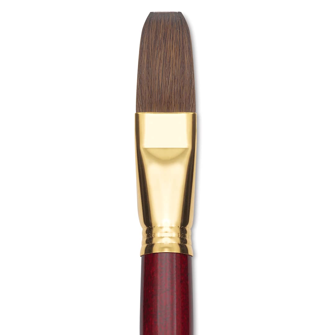Open in modal - Blick Master Synthetic Kolinsky Brush - Long Handle, Flat, Size 24