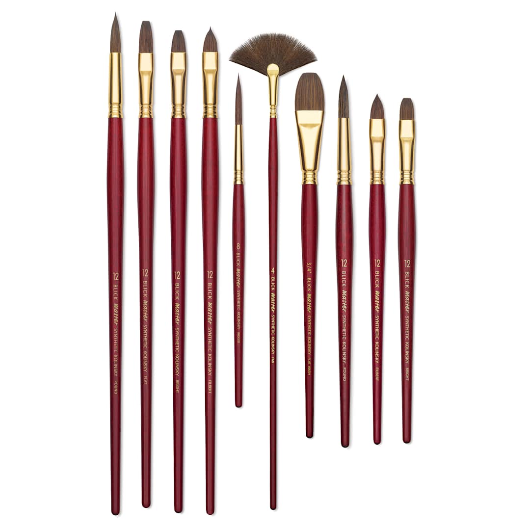 Open in modal - Blick Master Synthetic Kolinsky Brushes, various sizes