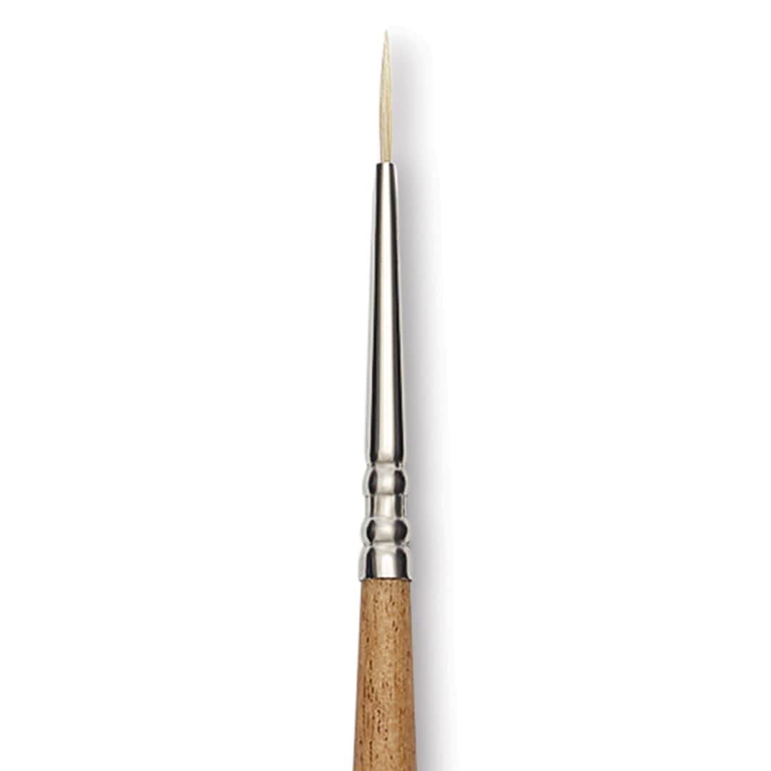Open in modal - Escoda Futura Synthetic Bristle Brush - Series 5400, Round, Size 2/0, Long Handle, close-up