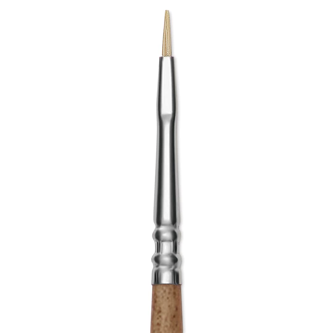 Open in modal - Escoda Futura Synthetic Bristle Brush - Series 5420, Bright, Size 0, Long Handle, close-up