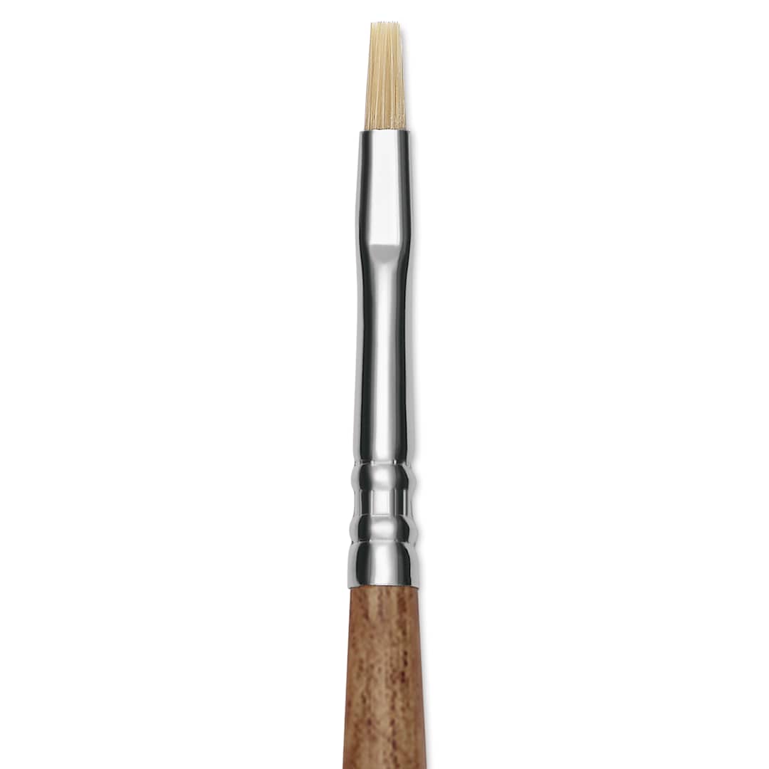Open in modal - Escoda Futura Synthetic Bristle Brush - Series 5420, Bright, Size 2, Long Handle, close-up