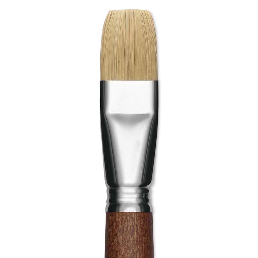 Open in modal - Escoda Futura Synthetic Bristle Brush - Series 5420, Bright, Size 24, Long Handle, close-up
