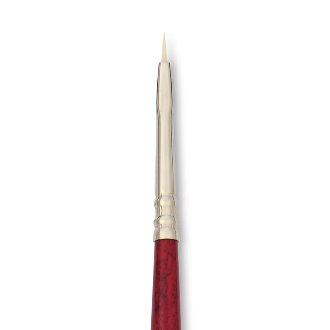 Open in modal - Escoda Marfil Synthetic Bristle Brushes - Series 4450 Bright, Size 0, Long Handle. close-up