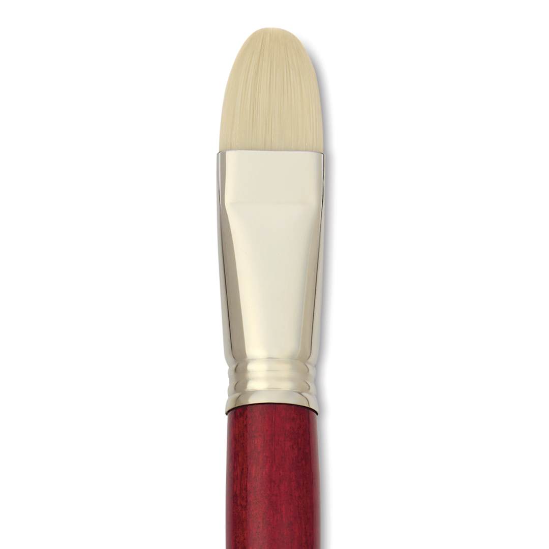 Open in modal - Escoda Marfil Synthetic Bristle Brushes - Series 4450 Bright, Size 22, Long Handle, close-up