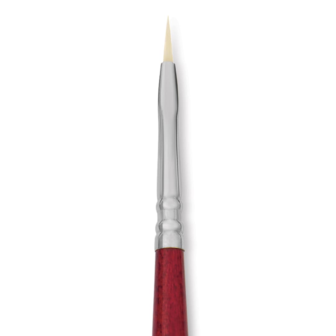 Open in modal - Escoda Marfil Synthetic Bristle Brushes - Series 4460 Filbert, Size 1, Long Handle, close-up