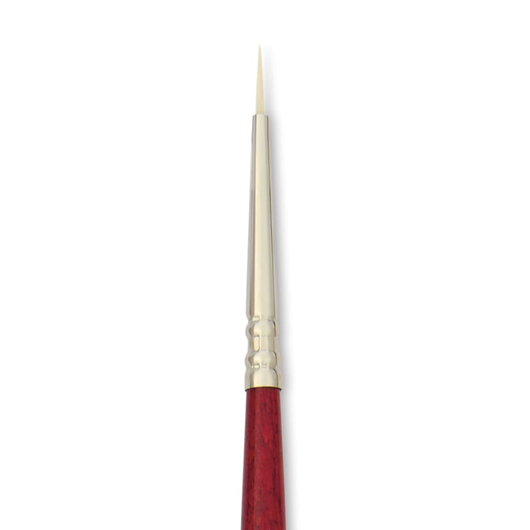 Open in modal - Escoda Marfil Synthetic Bristle Brushes - Series 4475 Round, Size 0, Long Handle, close-up