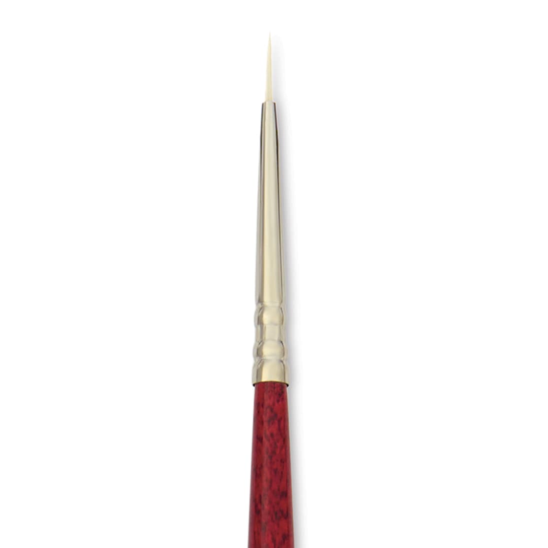 Open in modal - Escoda Marfil Synthetic Bristle Brushes - Series 4475 Round, Size 2/0, Long Handle, close-up