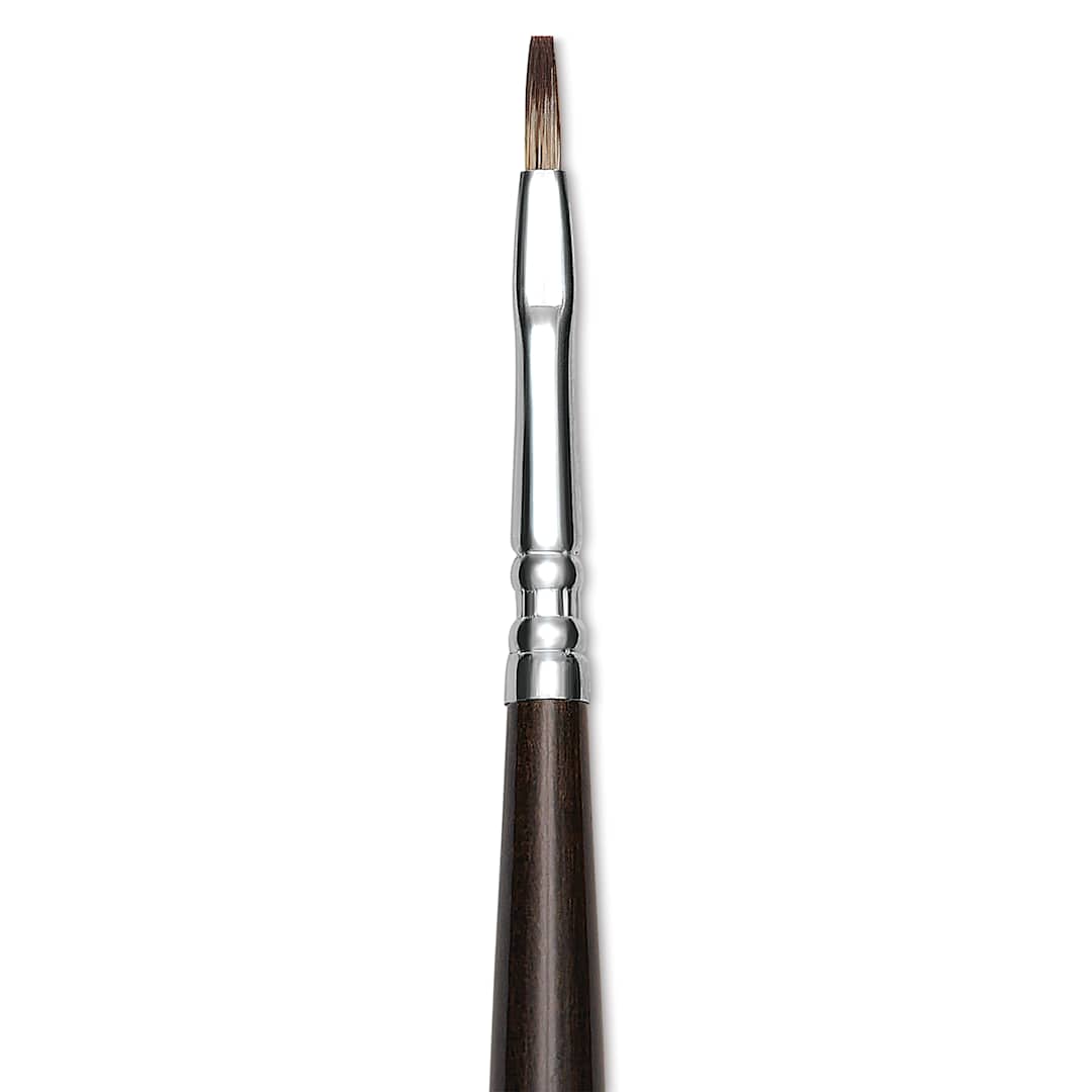 Open in modal - Escoda Vintage Synthetic Brush - Bright, Long  Handle, Size 1