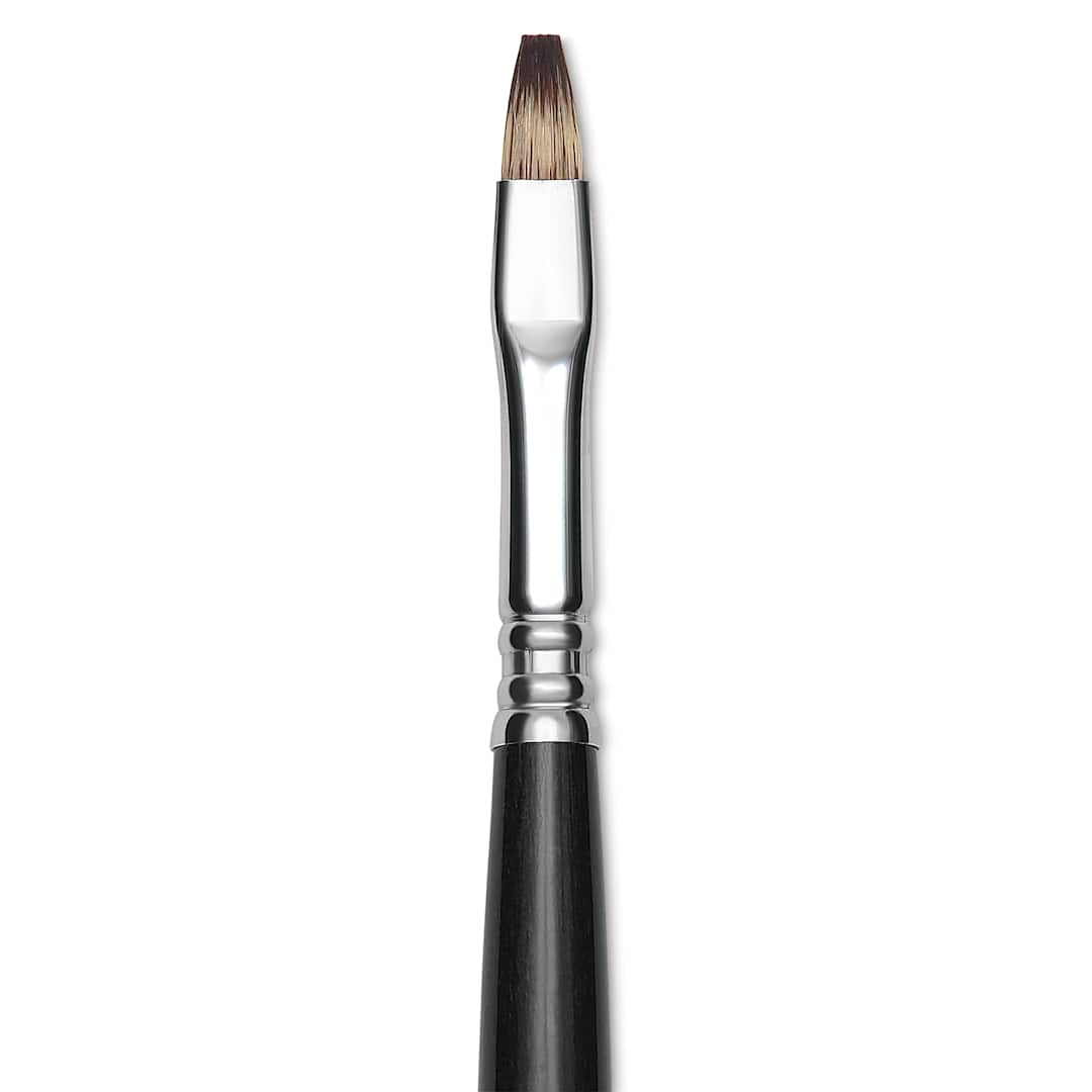 Open in modal - Escoda Vintage Synthetic Brush - Bright, Long  Handle, Size 6