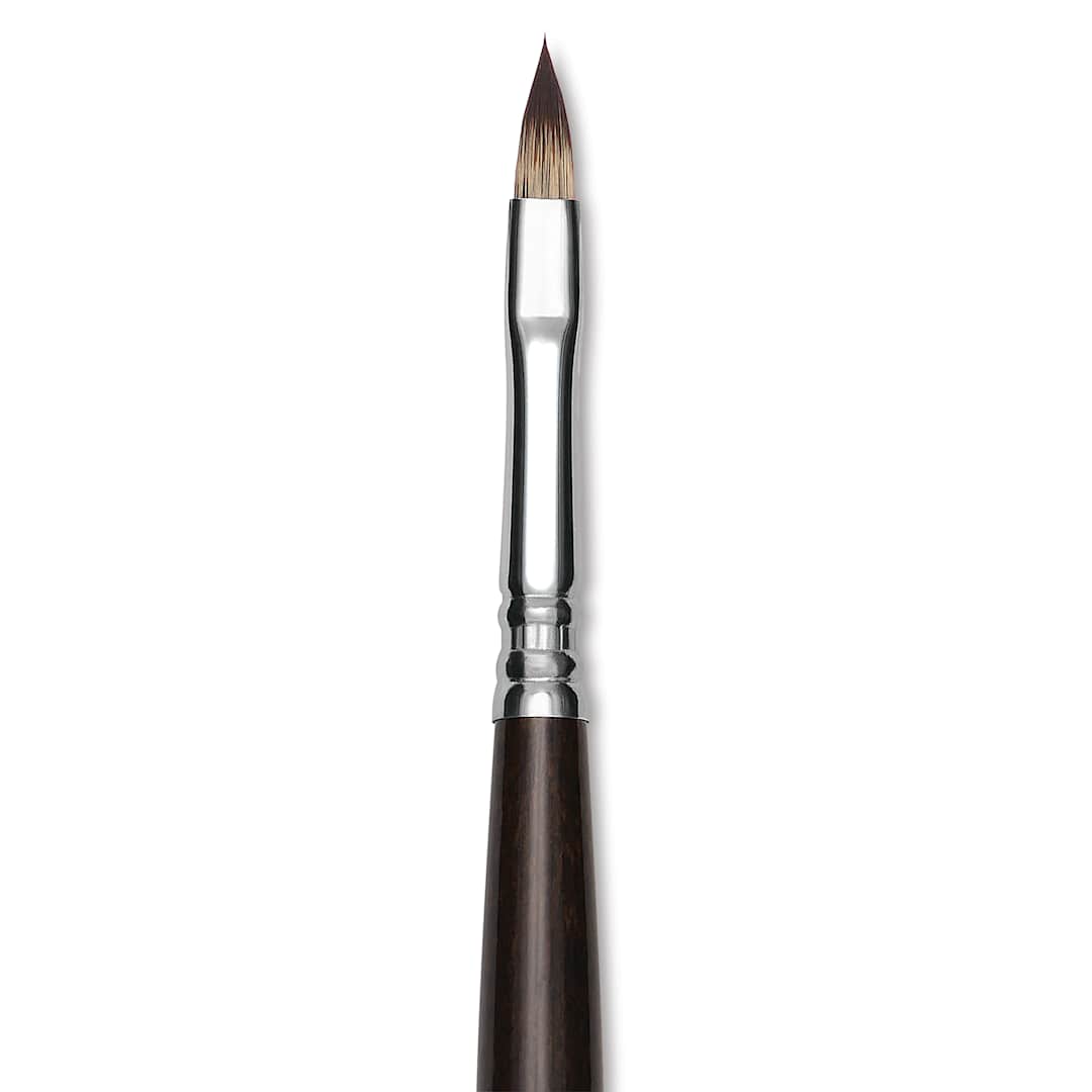 Open in modal - Escoda Vintage Synthetic Brush - Filbert, Long  Handle, Size 4