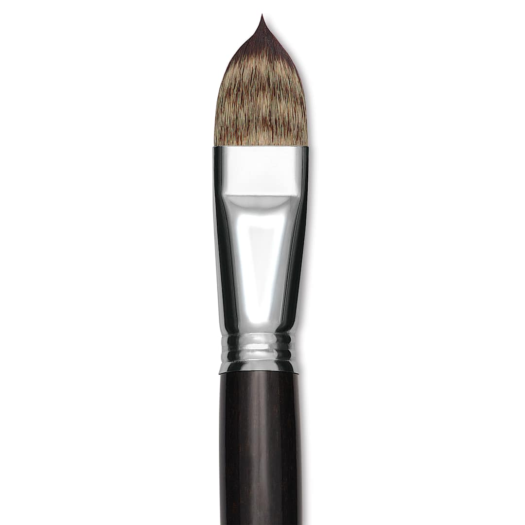 Open in modal - Escoda Vintage Synthetic Brush - Filbert, Long  Handle, Size 22