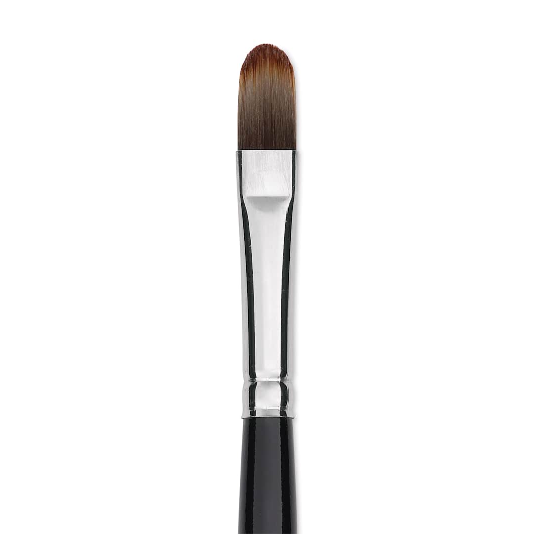 Open in modal - Trekell Spectrum Brush - Filbert, Long Handle, Size 10, close up
