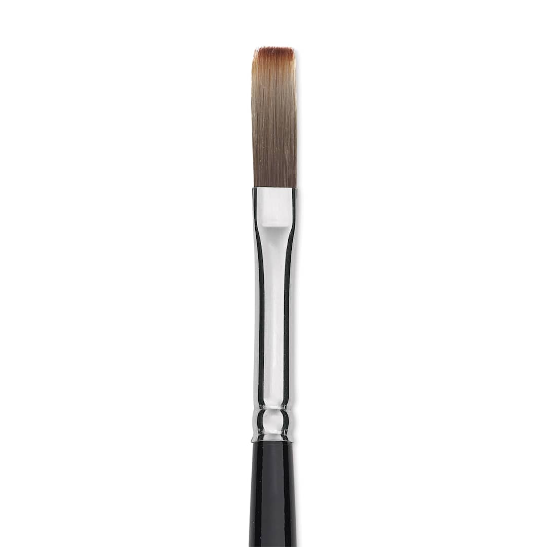 Open in modal - Trekell Spectrum Brush - Long Flat, Long Handle, Size 2, close up