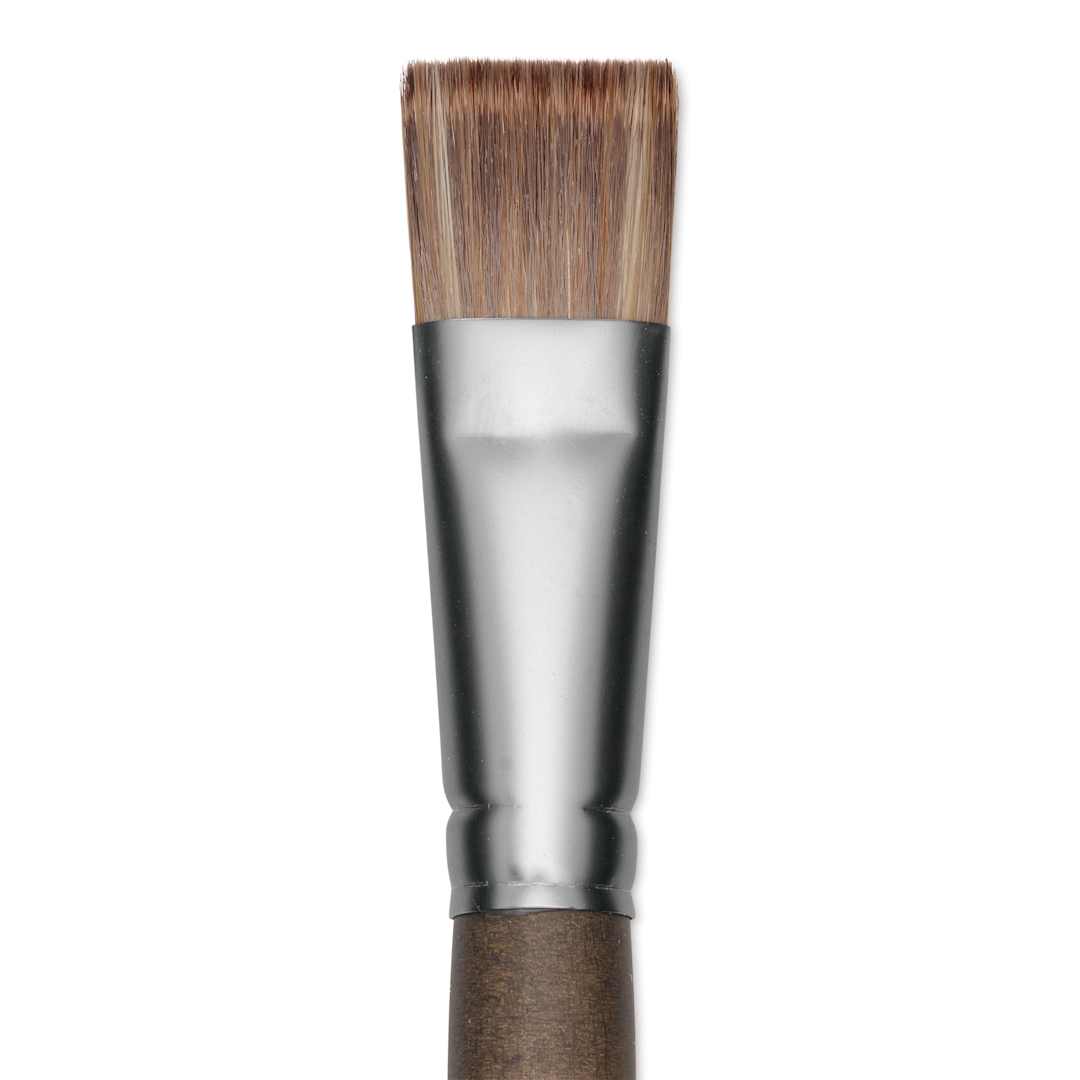 Open in modal - Princeton Pro Series 6000 Brush - Bright, Long Handle, Size 10, close up