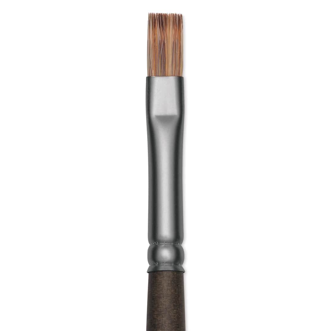 Open in modal - Princeton Pro Series 6000 Brush - Flat, Long Handle, Size 2, close up