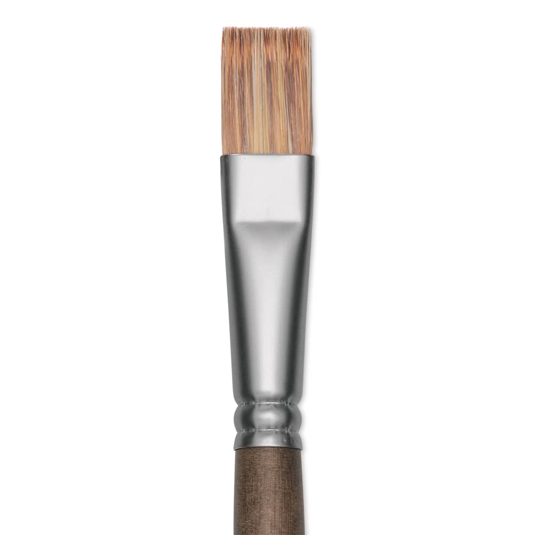 Open in modal - Princeton Pro Series 6000 Brush - Flat, Long Handle, Size 6, close up