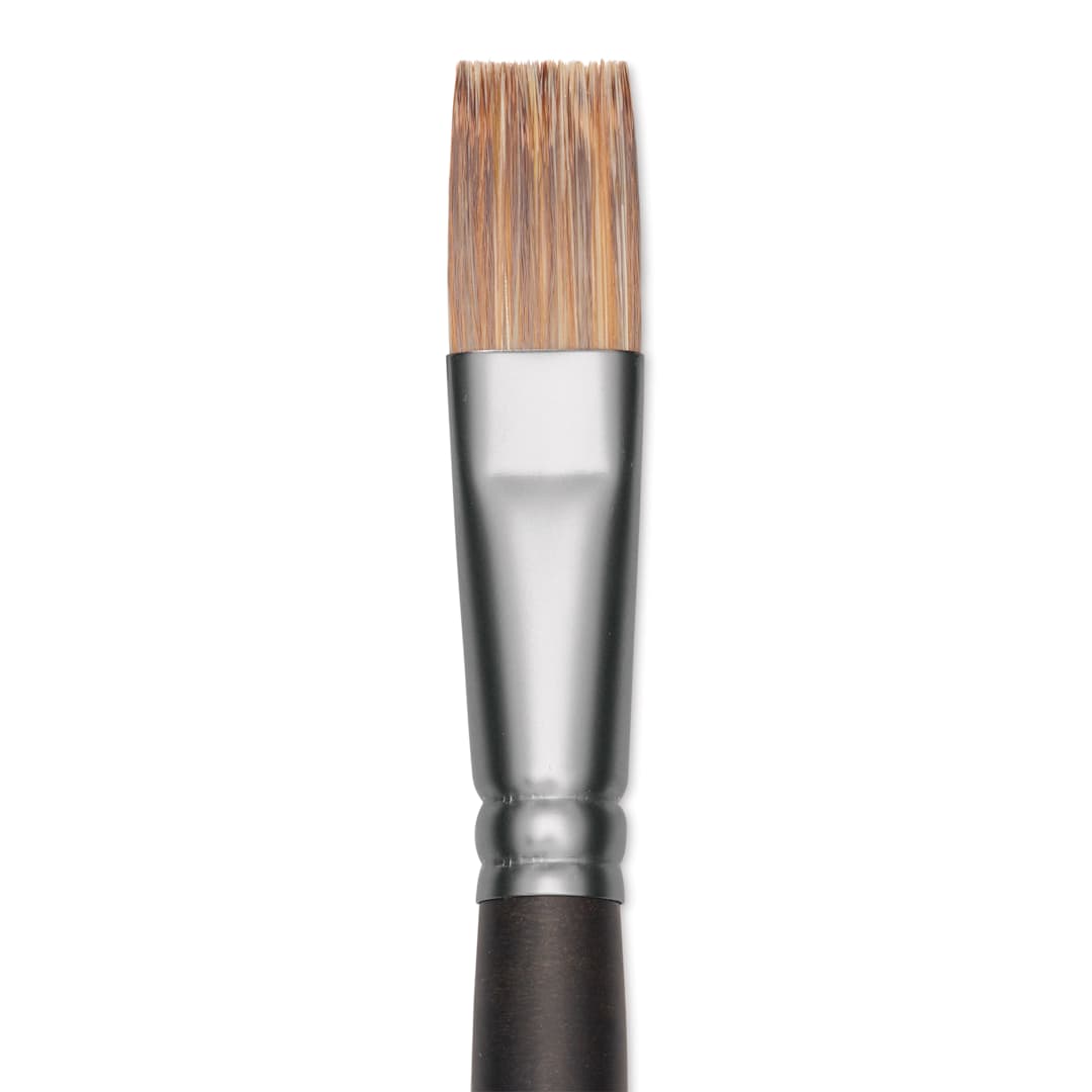 Open in modal - Princeton Pro Series 6000 Brush - Flat, Long Handle, Size 8, close up