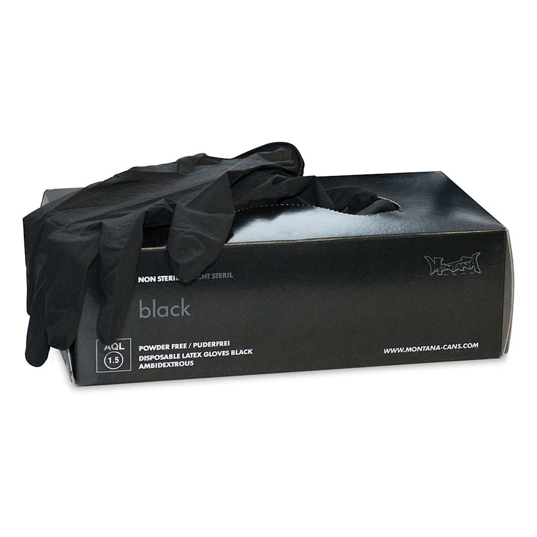 Open in modal - Montana Latex Glove Box - Medium, Black, Box of 100