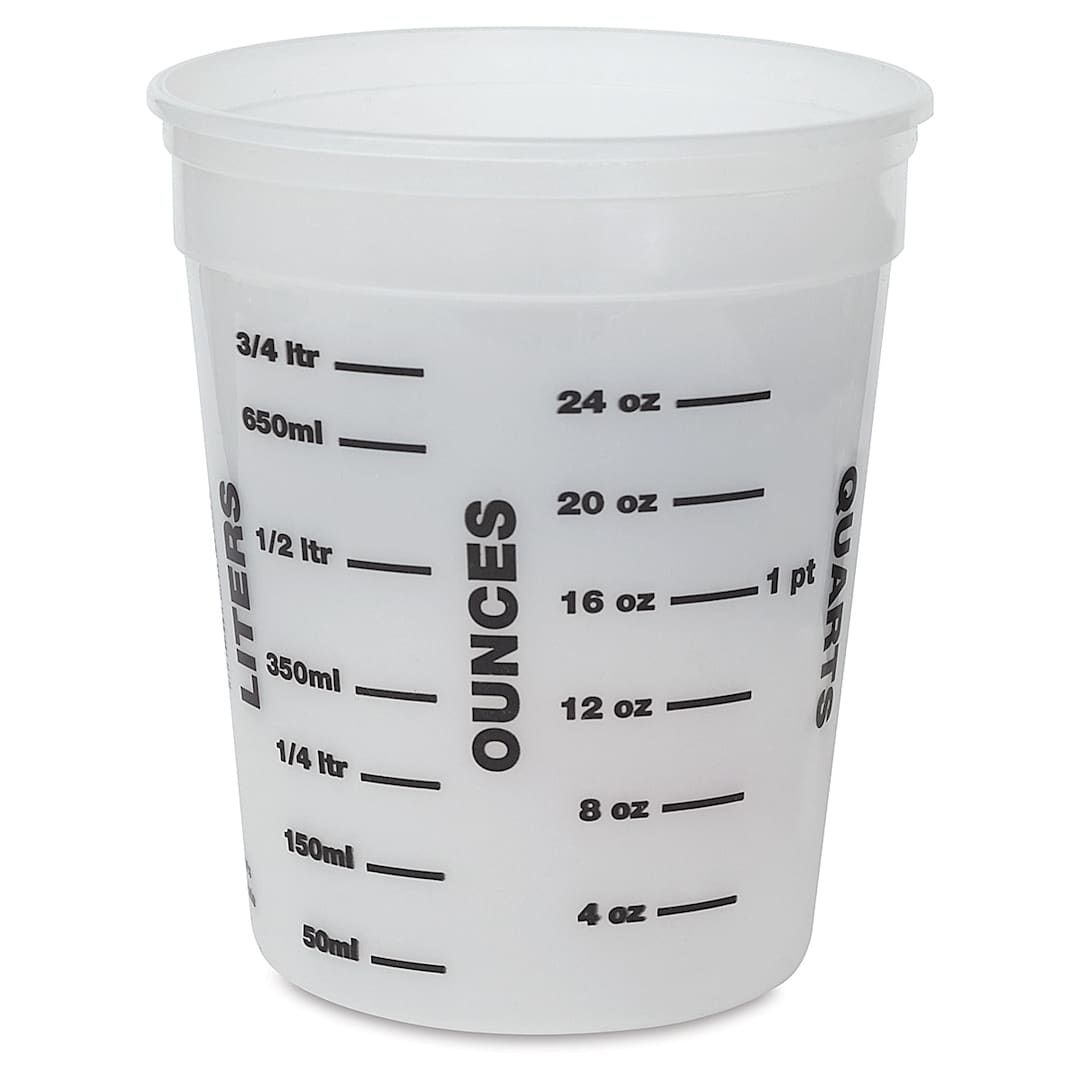 Open in modal - Plastic Tub - Back of 1 Quart Tub shown