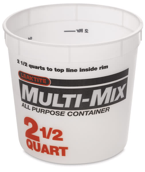 Open in modal - Plastic Tub 2 1/2 Quart Front View