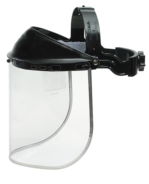 Open in modal - Plastic Face Shield - Headgear and Visor shown together
