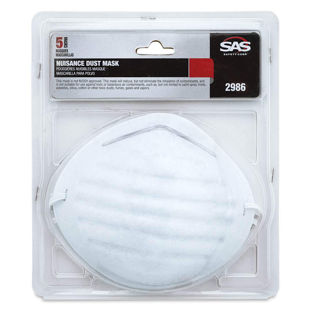 Open in modal - SAS Nuisance Dust Mask - Pkg of 5 - front