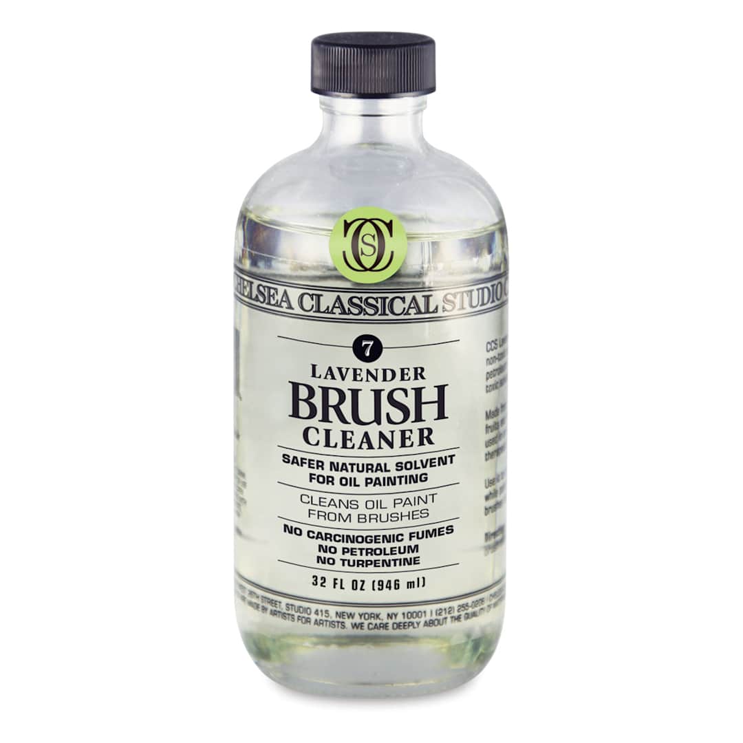 Open in modal - Chelsea Classical Studio Lavender Brush Cleaner - Front of 32 oz bottle shown