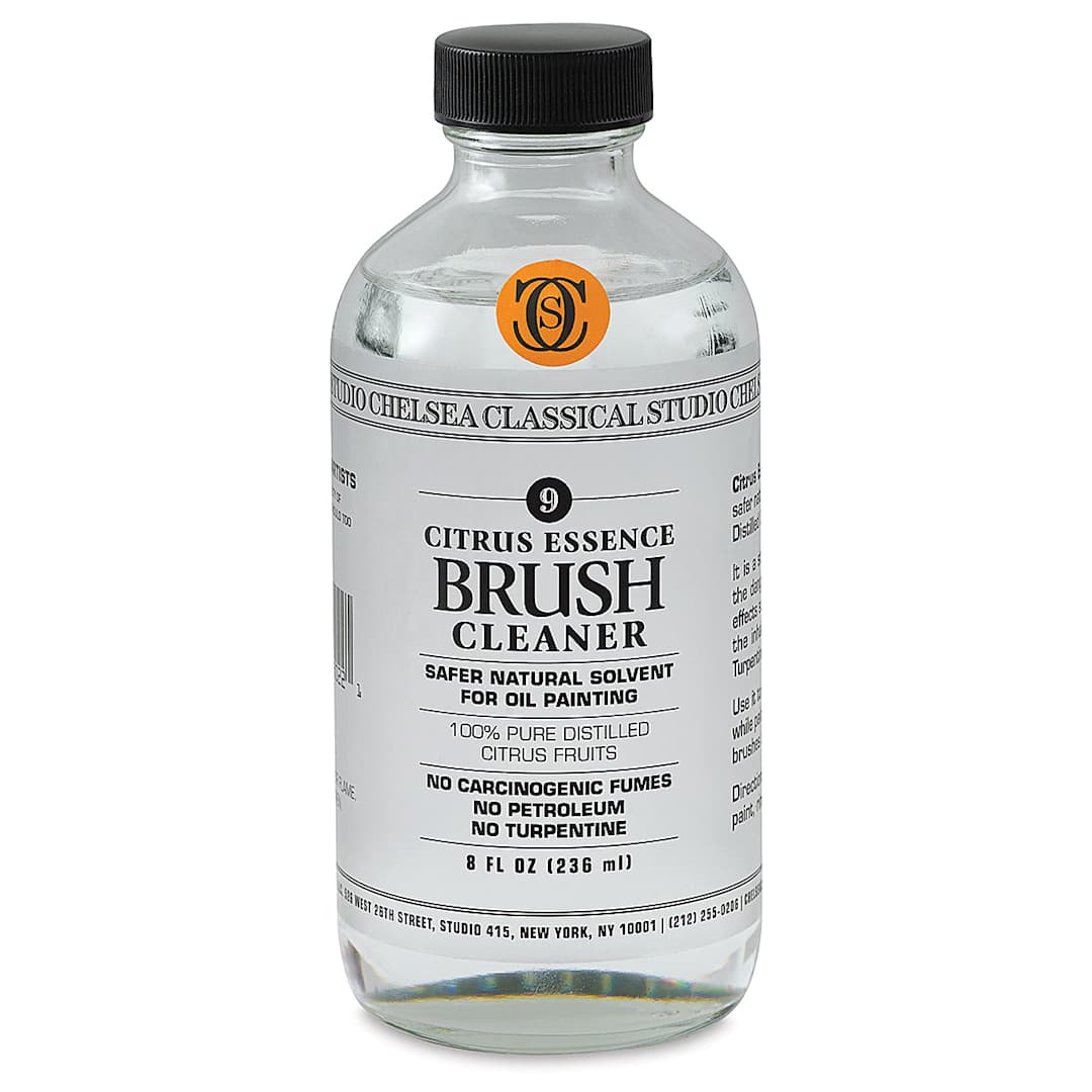 Open in modal - Chelsea Classical Studio Citrus Essence Brush Cleaner - Front of 8 oz bottle